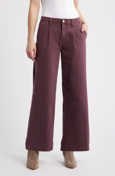 City Blues Wide Leg Trouser Jeans In Purple