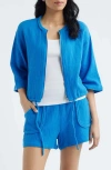 City Blues Zip Front Jacket In Multi