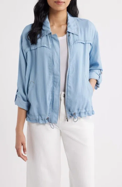 City Blues Zip Front Shirt Jacket