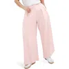 City Chic Abbie Wide Leg Pants In Pink