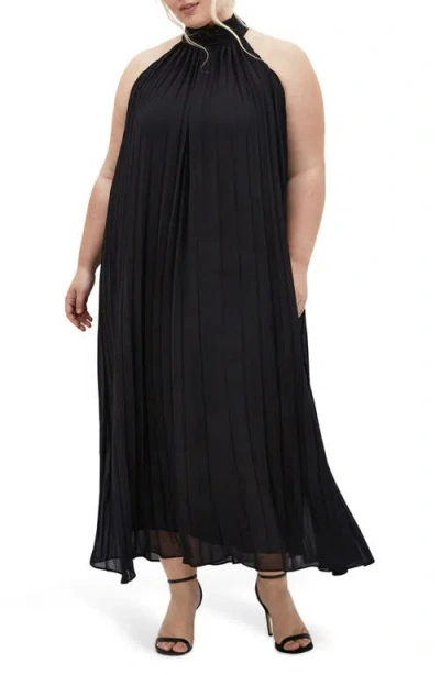 City Chic Aida Sleeveless Maxi Dress In Black