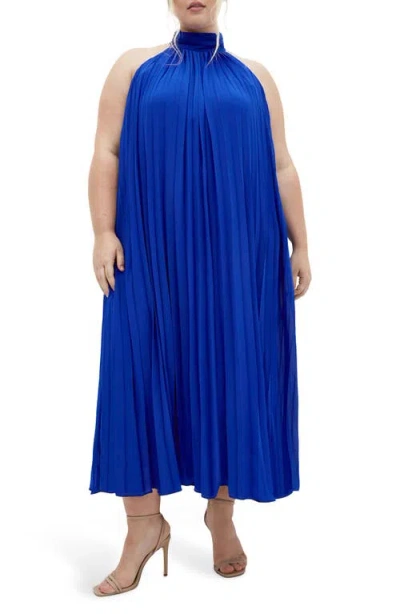 City Chic Aida Sleeveless Maxi Dress In Cobalt