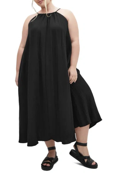 City Chic Aiza Sleeveless Maxi Dress In Black