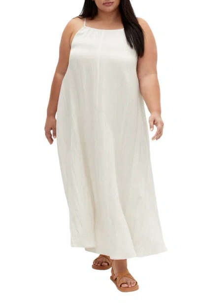 City Chic Aiza Sleeveless Maxi Dress In Oat