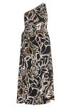 City Chic Alice One-shoulder Maxi Dress