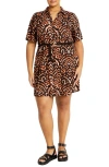 CITY CHIC CITY CHIC AMARA BELTED SHIRTDRESS