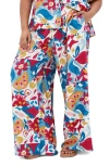 City Chic Athena Printed Wide Leg Pants