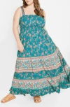 City Chic Belle Maxi Sundress In Multi