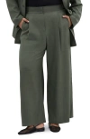 City Chic Blakely Wide Leg Pants In Green