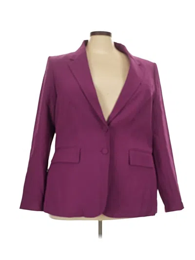 Pre-owned City Chic Blazer Jacket In Purple