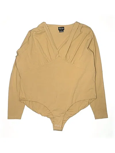 Pre-owned City Chic Bodysuit In Tan
