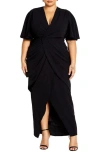 black maxi dress gown Waves Maxi Dress in Black | Off the Shoulder Cotton Maxi Dress