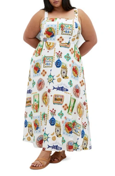 City Chic Capria Print Sleeveless Maxi Dress