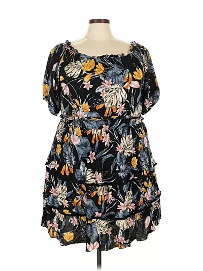 Pre-owned City Chic Casual Dress In Black