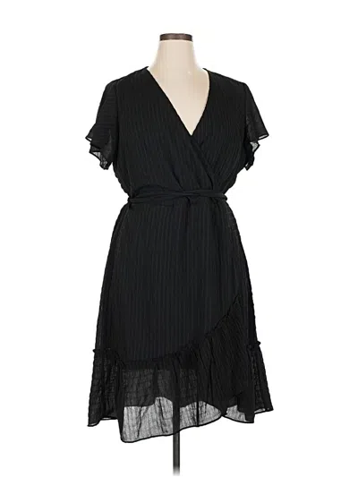 Pre-owned City Chic Casual Dress In Black