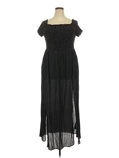 Pre-owned City Chic Casual Dress In Black