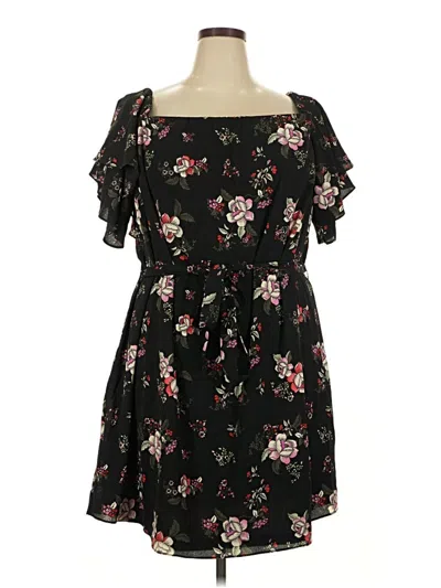 Pre-owned City Chic Casual Dress In Black