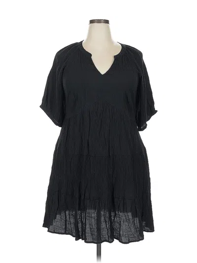 Pre-owned City Chic Casual Dress In Black