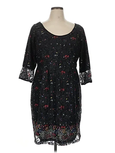 Pre-owned City Chic Casual Dress In Black