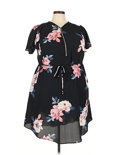 Pre-owned City Chic Casual Dress In Black