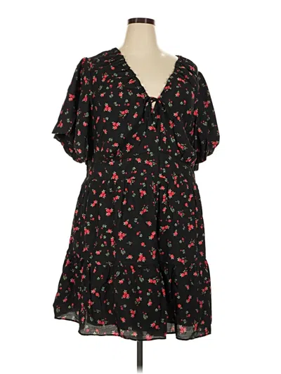 City Chic Casual Dress In Black