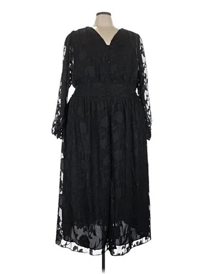 Pre-owned City Chic Casual Dress In Black