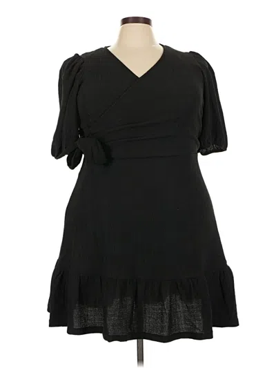 Pre-owned City Chic Casual Dress In Black