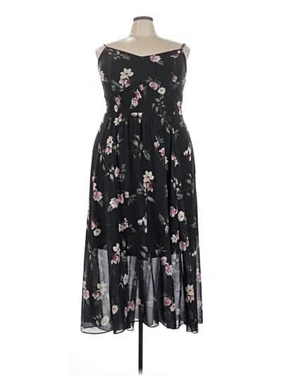 Pre-owned City Chic Casual Dress In Black