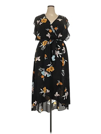 Pre-owned City Chic Casual Dress In Black