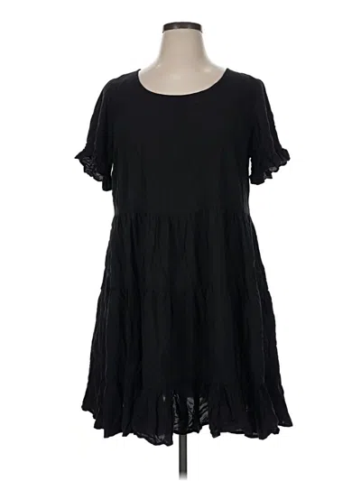 Pre-owned City Chic Casual Dress In Black