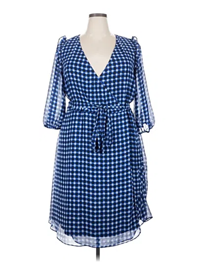 Pre-owned City Chic Casual Dress In Blue
