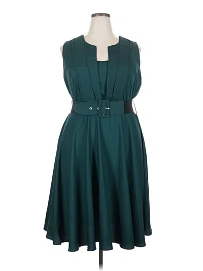 Pre-owned City Chic Casual Dress In Blue