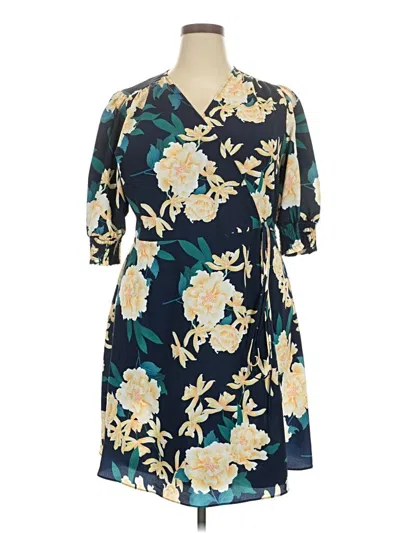 Pre-owned City Chic Casual Dress In Blue