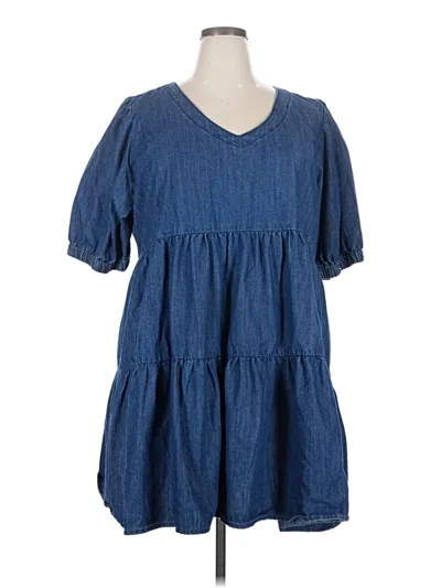Pre-owned City Chic Casual Dress In Blue