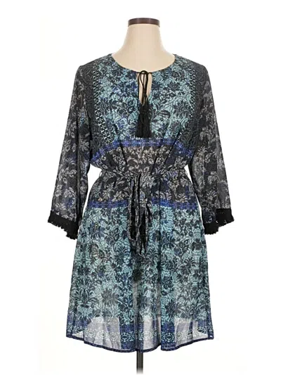 Pre-owned City Chic Casual Dress In Blue