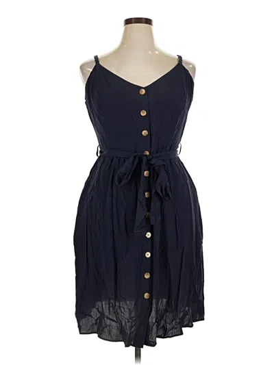 Pre-owned City Chic Casual Dress In Blue