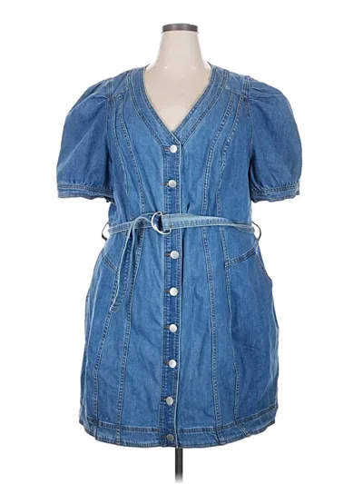 Pre-owned City Chic Casual Dress In Blue