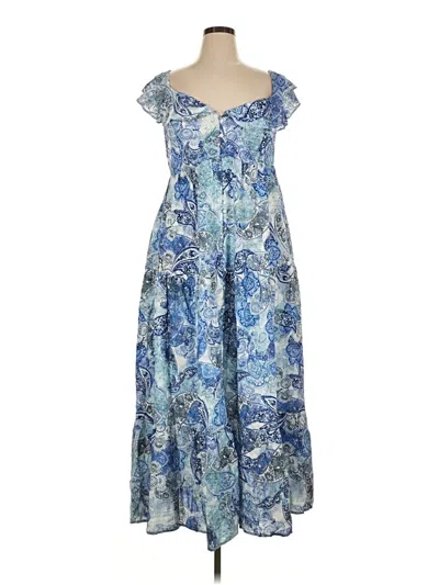 Pre-owned City Chic Casual Dress In Blue