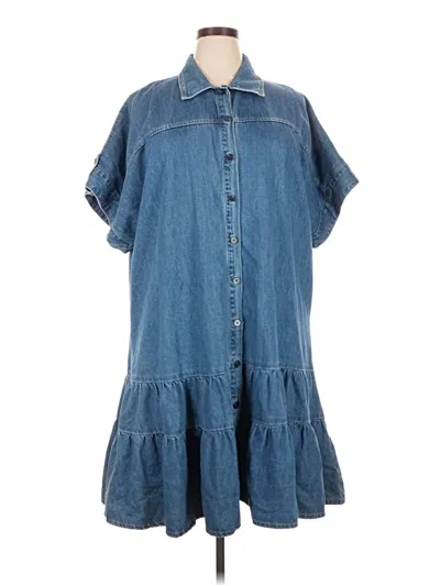 Pre-owned City Chic Casual Dress In Blue