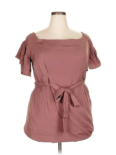Pre-owned City Chic Casual Dress In Brown