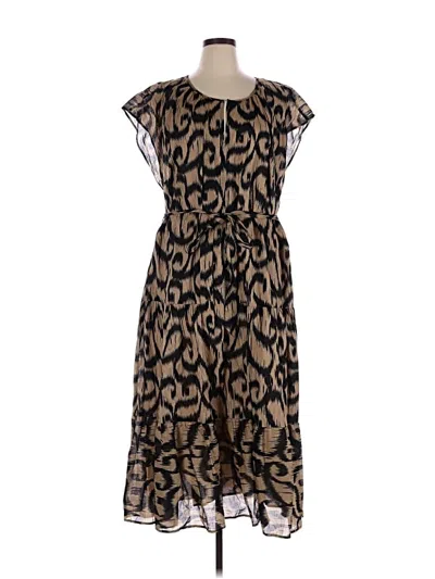 Pre-owned City Chic Casual Dress In Brown