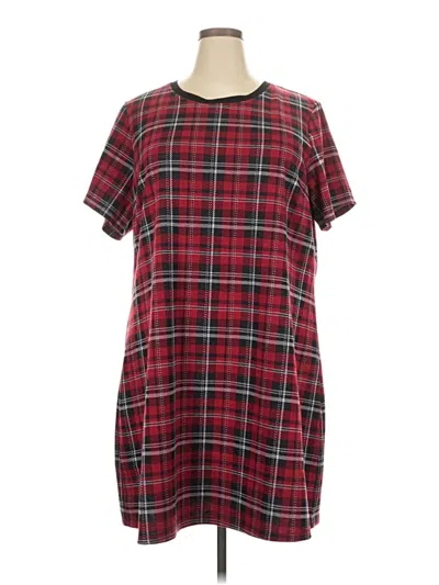 Pre-owned City Chic Casual Dress In Burgundy