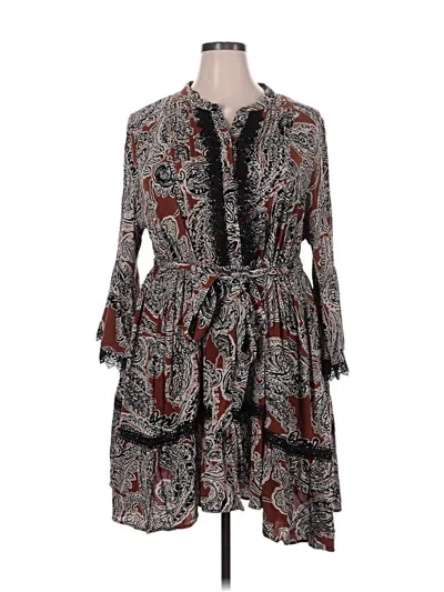 Pre-owned City Chic Casual Dress In Gray