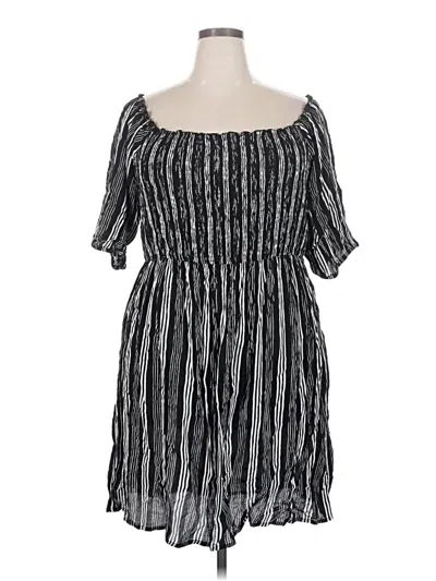 Pre-owned City Chic Casual Dress In Gray