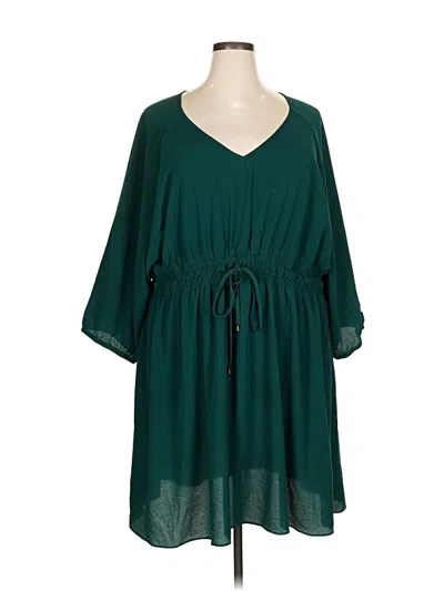 Pre-owned City Chic Casual Dress In Green