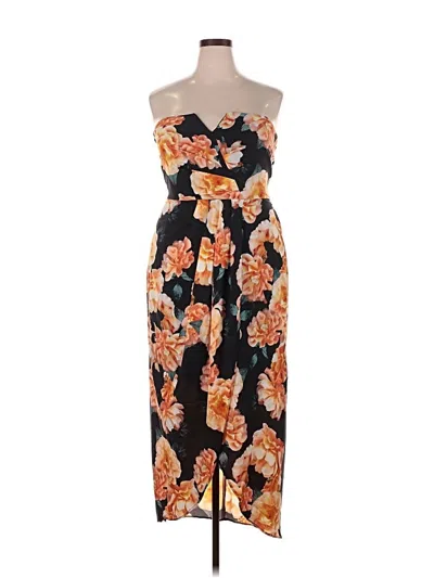 City Chic Casual Dress In Orange