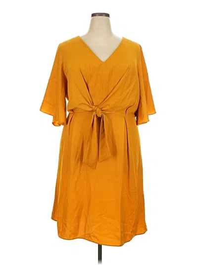 Pre-owned City Chic Casual Dress In Orange