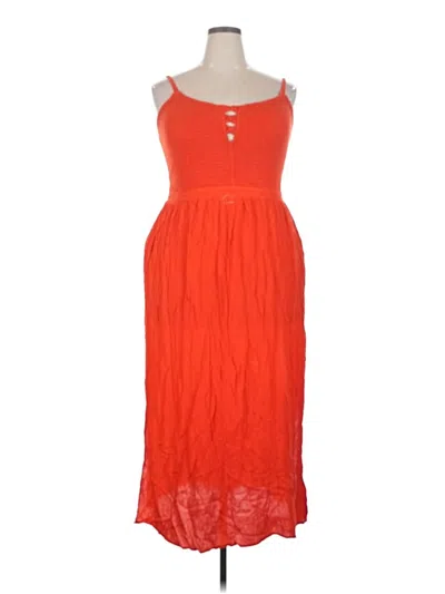 Pre-owned City Chic Casual Dress In Orange