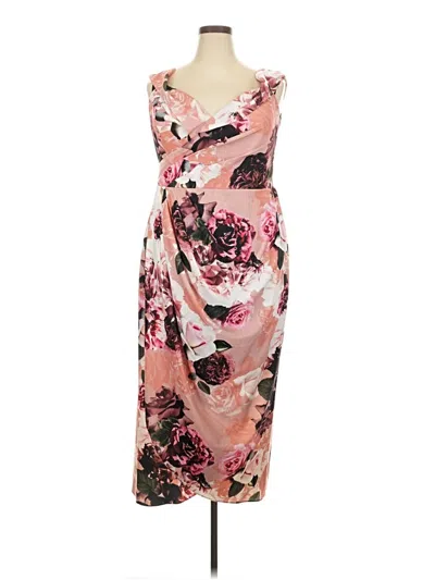 Pre-owned City Chic Casual Dress In Pink