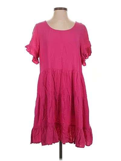 Pre-owned City Chic Casual Dress In Pink